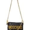 MOSCHINO Logo Print Leather Crossbody Women
