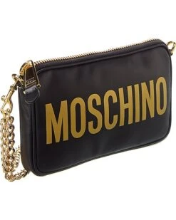 MOSCHINO Logo Print Leather Crossbody Women -Luxe Shoulder Bags Sales Store 1111013465 RLLD 3