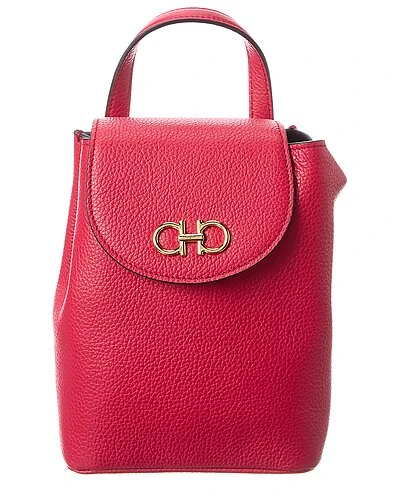 Salvatore Ferragamo Gancini Mini Leather Backpack Women 1 Salvatore Ferragamo Gancini Mini Leather Backpack Women