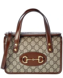 Gucci Horsebit 1955 Mini GG Supreme Canvas & Leather Top Handle Bag Women