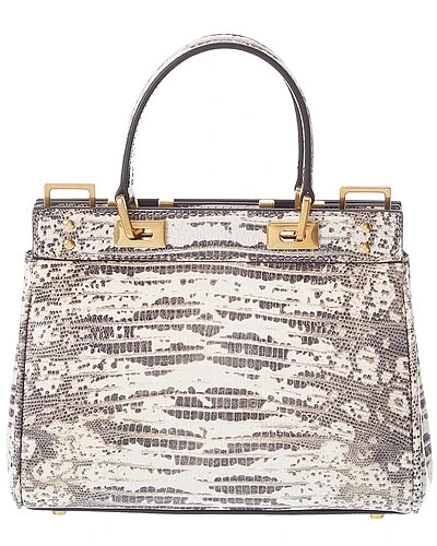 Valentino Rockstud Alcove Small Snake-Embossed Leather Satchel Women 2 Valentino Rockstud Alcove Small Snake-Embossed Leather Satchel Women - Image 2