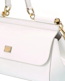 Dolce & Gabbana Sicily Medium Patent Satchel Women -Luxe Shoulder Bags Sales Store 1111081950 RLLD 3