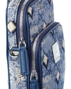 MCM Vintage Jacquard Monogram Canvas & Leather Crossbody Women -Luxe Shoulder Bags Sales Store 1111108701 RLLD 3