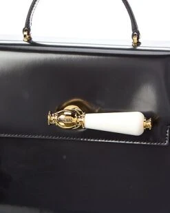 MOSCHINO Archive Leather Satchel Women -Luxe Shoulder Bags Sales Store 1111118458 RLLD 3