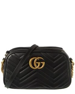 Gucci GG Marmont Small Matelasse Leather Crossbody Camera Bag Women
