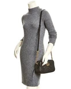 Gucci GG Marmont Small Matelasse Leather Crossbody Camera Bag Women -Luxe Shoulder Bags Sales Store 1111127899 RLLD 3