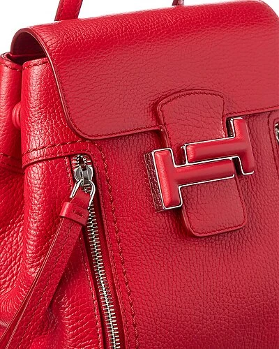 Tod's TODs Double T Leather Backpack Women 3 Tod's TODs Double T Leather Backpack Women - Image 3