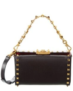 Valentino Rockstud Alcove Leather Shoulder Bag Women