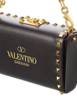 Valentino Rockstud Alcove Leather Shoulder Bag Women -Luxe Shoulder Bags Sales Store 1111140337 RLLD 3