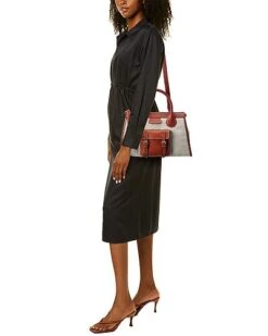 Chloé Edith Day Medium Canvas & Leather Satchel Women -Luxe Shoulder Bags Sales Store 1111154585 RLLD 4