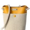 Chloé Key Small Linen & Leather Bucket Bag Women