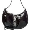 MOSCHINO Logo Lettering Patent Hobo Bag Women