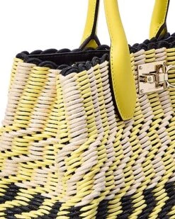 Salvatore Ferragamo Udio Woven Satchel Women -Luxe Shoulder Bags Sales Store 1111278461 RLLD 3