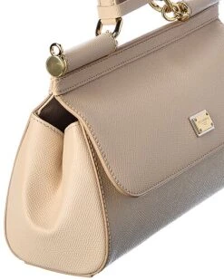 Dolce & Gabbana Sicily Medium Leather Satchel Women -Luxe Shoulder Bags Sales Store 1111280836 RLLD 3