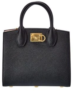 Salvatore Ferragamo Udio Small Leather Box Bag Women