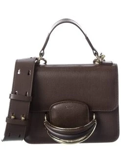 Chloé Kattie Top Handle Leather Shoulder Bag Women