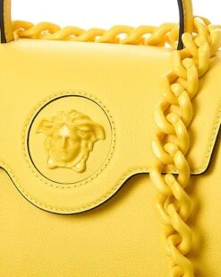 Versace La Medusa Medium Leather Satchel Women -Luxe Shoulder Bags Sales Store 1111371821 RLLD 3
