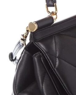 Dolce & Gabbana Quilted Sicily Small Leather Satchel Women -Luxe Shoulder Bags Sales Store 1111383807 RLLD 3