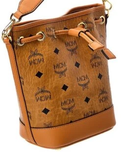 MCM Dessau Mini Drawstring Visetos Bucket Bag Women -Luxe Shoulder Bags Sales Store 1111406512 RLLD 3