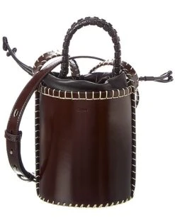 Chloé Louela Mini Leather Bucket Bag Women