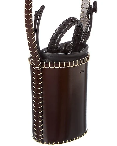 Chloé Louela Mini Leather Bucket Bag Women 3 Chloé Louela Mini Leather Bucket Bag Women - Image 3