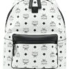 MCM Stark Small Visetos & Leather Backpack Women