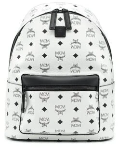 MCM Stark Small Visetos & Leather Backpack Women