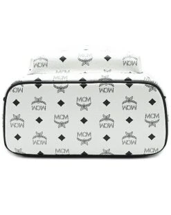 MCM Stark Small Visetos & Leather Backpack Women -Luxe Shoulder Bags Sales Store 1111421333 RLLD 4