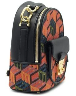 MCM Patricia Monogram Jacquard & Leather Backpack Women -Luxe Shoulder Bags Sales Store 1111421340 RLLD 6