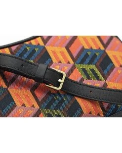 MCM Cubic Monogram Jacquard & Leather Crossbody Women -Luxe Shoulder Bags Sales Store 1111421346 RLLD 4