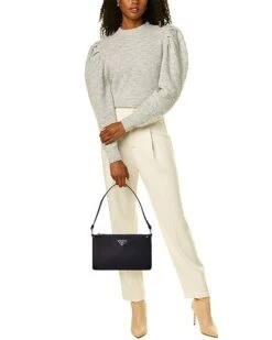 Prada Cleo Brushed Leather Shoulder Bag Women -Luxe Shoulder Bags Sales Store 1111430709 RLLD 4