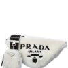 Prada Logo Shearling Crossbody Women