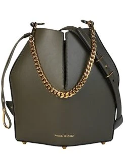 Alexander McQueen The Leather Bucket Bag Women