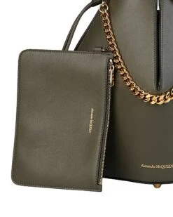 Alexander McQueen The Leather Bucket Bag Women -Luxe Shoulder Bags Sales Store 1111448632 RLLD 3