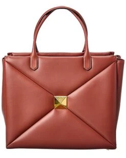 Valentino One Stud Large Leather Tote Women