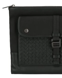 Bottega Veneta Intrecciato Leather & Canvas Clutch Women -Luxe Shoulder Bags Sales Store 1111467711 RLLD 3