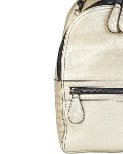 Bottega Veneta Metallic Leather Backpack Women -Luxe Shoulder Bags Sales Store 1111467718 RLLD 3