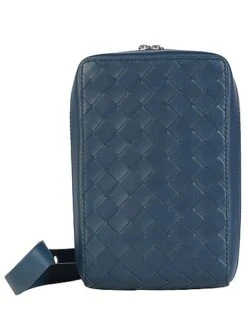 Bottega Veneta Rectangle Intrecciato Leather Crossbody Women