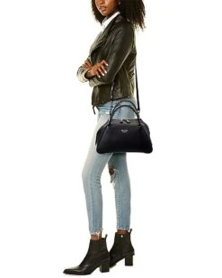 Prada Logo Medium Leather Satchel Women -Luxe Shoulder Bags Sales Store 1111468108 RLLD 4