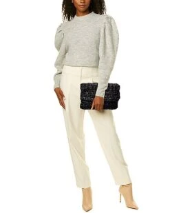 Michael Kors Collection Woven Leather Envelope Clutch Women -Luxe Shoulder Bags Sales Store 1111484151 RLLD 4