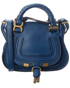 Chloé Marcie Mini Double Carry Leather Shoulder Bag Women