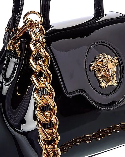 Versace La Medusa Small Patent Satchel Women 3 Versace La Medusa Small Patent Satchel Women - Image 3