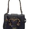 MOSCHINO Door Knocker Mini Embossed Leather Crossbody Women