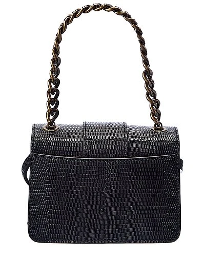 MOSCHINO Door Knocker Mini Embossed Leather Crossbody Women 2 MOSCHINO Door Knocker Mini Embossed Leather Crossbody Women - Image 2