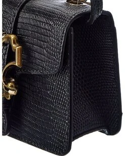 MOSCHINO Door Knocker Mini Embossed Leather Crossbody Women 6 MOSCHINO Door Knocker Mini Embossed Leather Crossbody Women -Luxe Shoulder Bags Sales Store 1111497453 RLLD 3