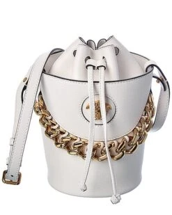 Versace La Medusa Leather Bucket Bag Women