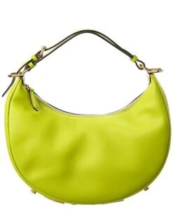 FENDI Endigraphy Small Leather Hobo Bag Women