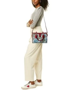 Gucci GG Blooms Supreme Canvas & Leather Satchel Women -Luxe Shoulder Bags Sales Store 1111531342 RLLD 4