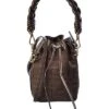 FENDI Mon Tresor Mini Canvas & Leather Bucket Bag Women