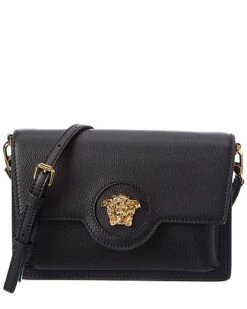 Versace La Medusa Leather Shoulder Bag Women